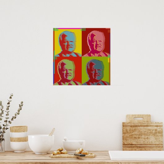 Ted Kennedy poster (Keuken)