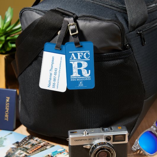 Ted Lasso | AFC R Richmond Text Logo Bagagelabel (Voorkant /achterkant)