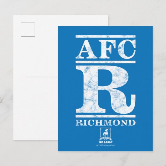 Ted Lasso | AFC R Richmond Text Logo Briefkaart (Voorkant / Achterkant)