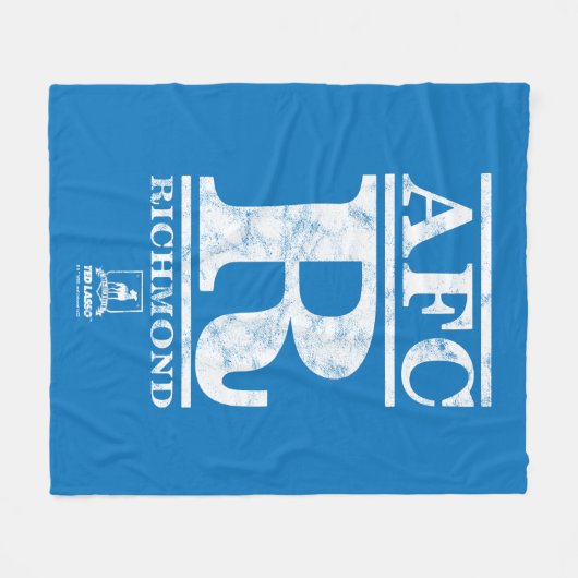 Ted Lasso | AFC R Richmond Text Logo Fleece Deken (Voorkant (Horizontaal))