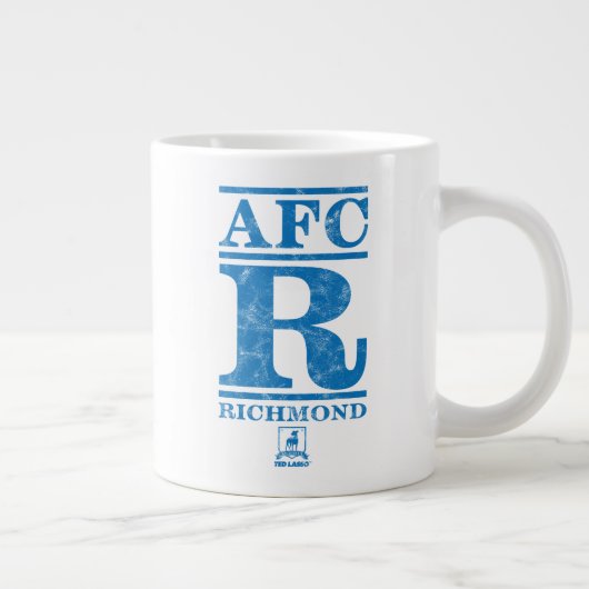 Ted Lasso | AFC R Richmond Text Logo Grote Koffiekop (Rechts)