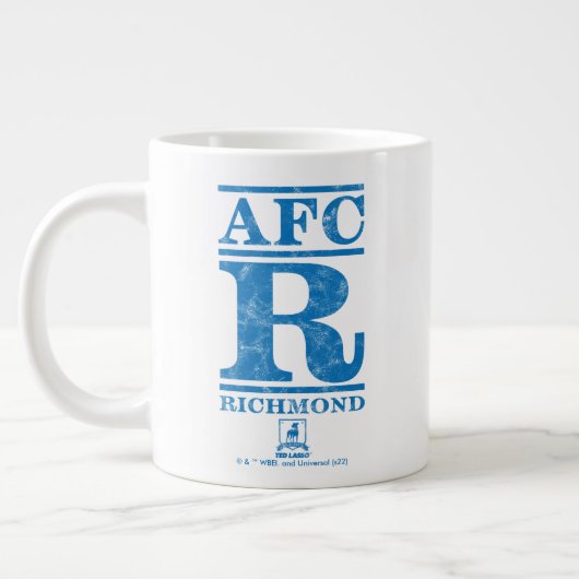Ted Lasso | AFC R Richmond Text Logo Grote Koffiekop (Links)