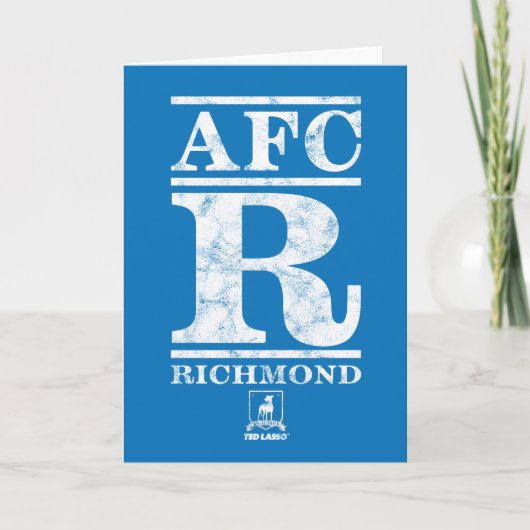 Ted Lasso | AFC R Richmond Text Logo Kaart (Voorkant)