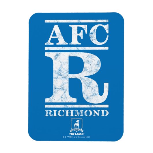 Ted Lasso | AFC R Richmond Text Logo Magneet (Verticaal)