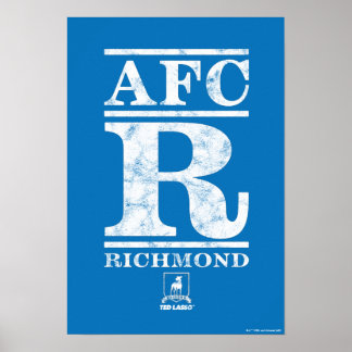 Ted Lasso | AFC R Richmond Text Logo Poster