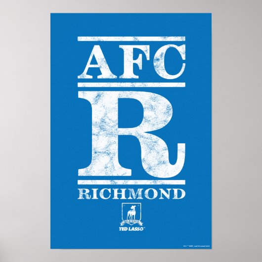 Ted Lasso | AFC R Richmond Text Logo Poster (Voorkant)