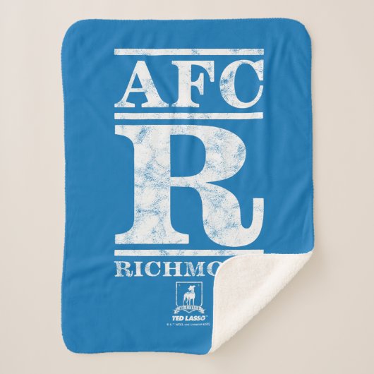 Ted Lasso | AFC R Richmond Text Logo Sherpa Deken (Voorkant)
