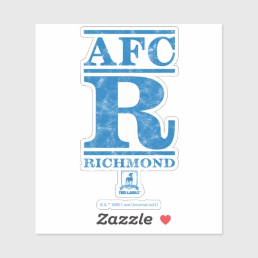 Ted Lasso | AFC R Richmond Text Logo Sticker (Vel)