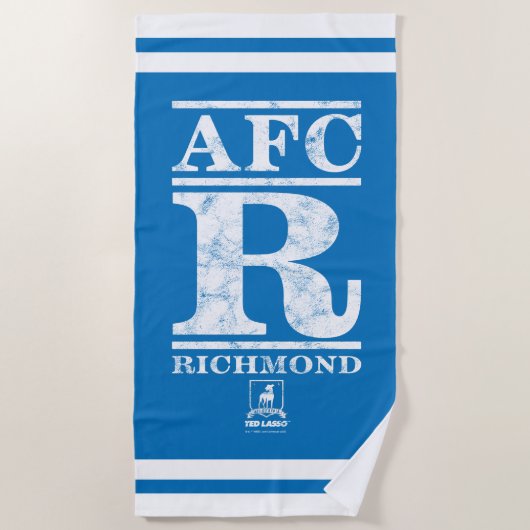 Ted Lasso | AFC R Richmond Text Logo Strandlaken (Voorkant)