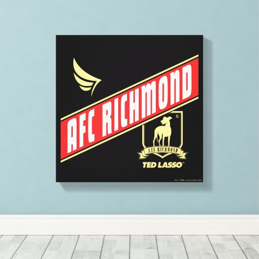 Ted Lasso | AFC Richmond Athletic Banner Canvas Afdruk (Insitu (Houten vloer))