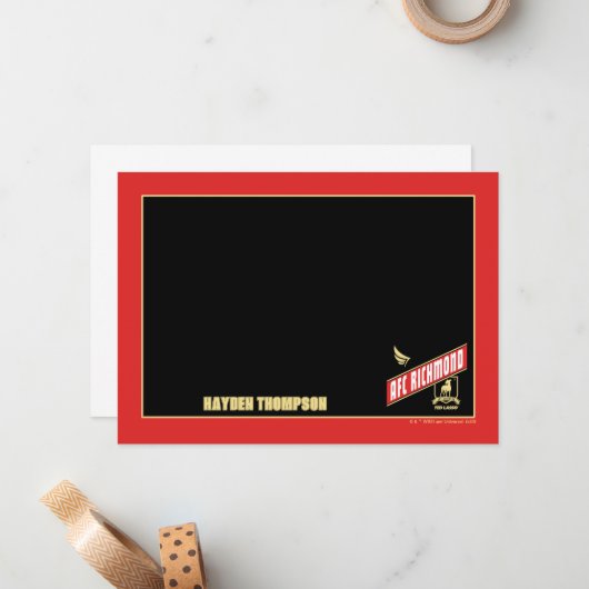 Ted Lasso | AFC Richmond Athletic Banner Notitiekaartje (Voorkant / Achterkant in situ)