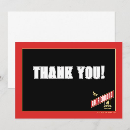 Ted Lasso | AFC Richmond Athletic Banner Notitiekaartje (Voorkant / Achterkant)