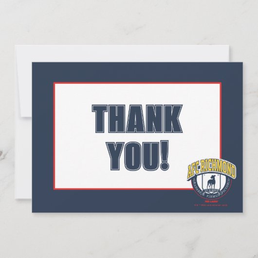 Ted Lasso | AFC Richmond Athletic Circle Badge Notitiekaartje (Voorkant)