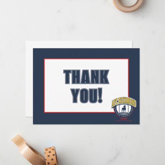 Ted Lasso | AFC Richmond Athletic Circle Badge Notitiekaartje (Voorkant / Achterkant in situ)