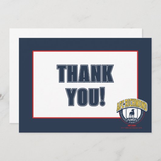 Ted Lasso | AFC Richmond Athletic Circle Badge Notitiekaartje (Voorkant / Achterkant)