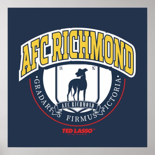 Ted Lasso | AFC Richmond Athletic Circle Badge Poster (Voorkant)