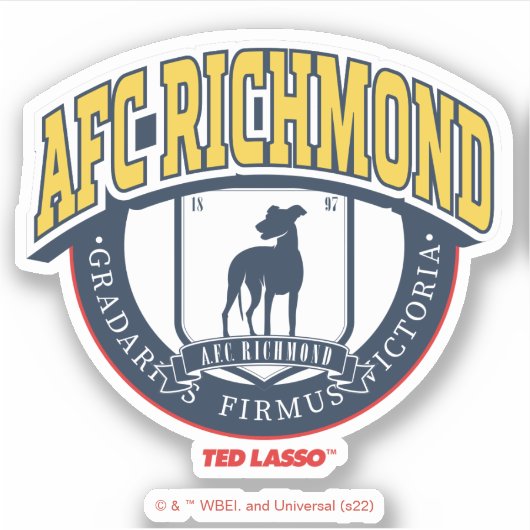 Ted Lasso | AFC Richmond Athletic Circle Badge Sticker (Voorkant)
