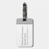 Ted Lasso | AFC Richmond Athletic Stripe Graphic Bagagelabel (Achterkant verticaal)