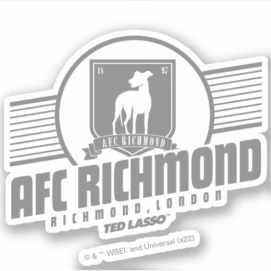 Ted Lasso | AFC Richmond Athletic Stripe Graphic Sticker (Voorkant)