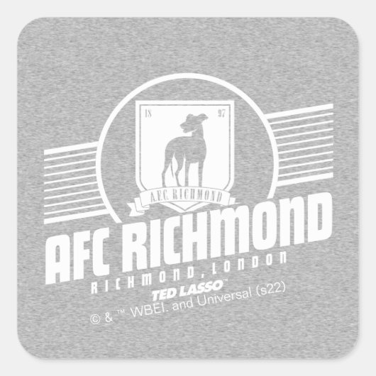 Ted Lasso | AFC Richmond Athletic Stripe Graphic Vierkante Sticker (Voorkant)