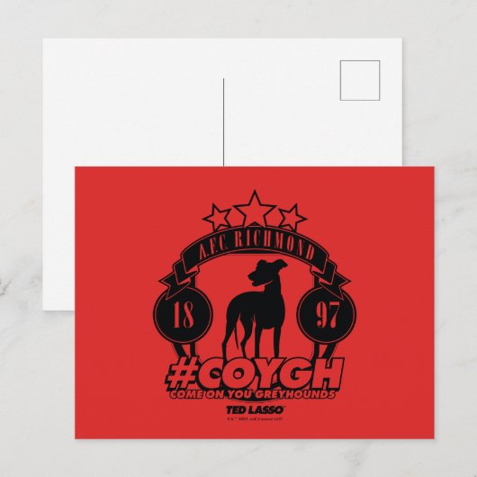 Ted Lasso | AFC Richmond #COYGH Briefkaart (Voorkant / Achterkant)