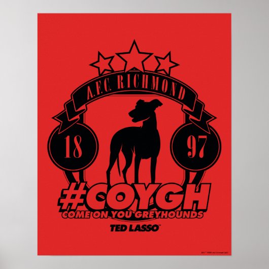 Ted Lasso | AFC Richmond #COYGH Poster (Voorkant)