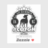 Ted Lasso | AFC Richmond #COYGH Sticker (Vel)