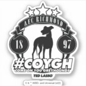 Ted Lasso | AFC Richmond #COYGH Sticker (Voorkant)