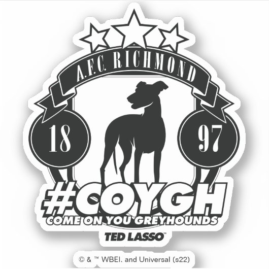 Ted Lasso | AFC Richmond #COYGH Sticker (Voorkant)