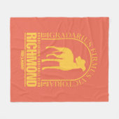 Ted Lasso | AFC Richmond Gold Arched Logo Fleece Deken (Voorkant (Horizontaal))