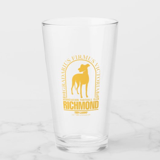 Ted Lasso | AFC Richmond Gold Arched Logo Glas (Voorkant)