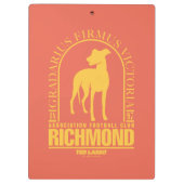Ted Lasso | AFC Richmond Gold Arched Logo Klembord (Achterkant)