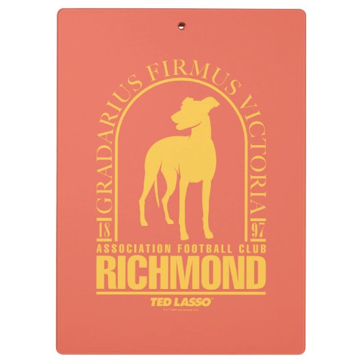 Ted Lasso | AFC Richmond Gold Arched Logo Klembord (Achterkant)