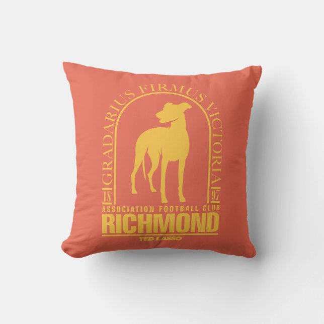Ted Lasso | AFC Richmond Gold Arched Logo Kussen (Voorkant)