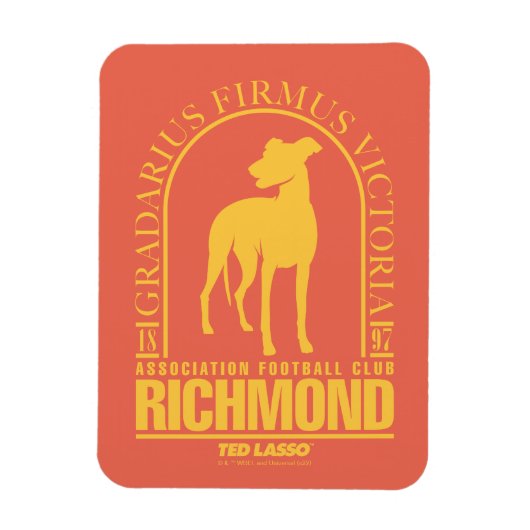 Ted Lasso | AFC Richmond Gold Arched Logo Magneet (Verticaal)