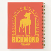 Ted Lasso | AFC Richmond Gold Arched Logo Notitieboek (Achterkant)