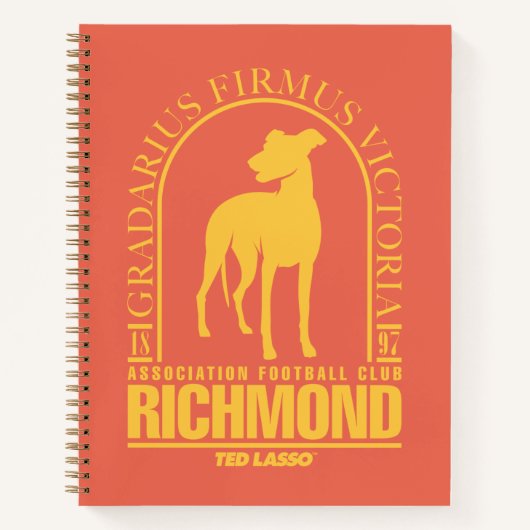 Ted Lasso | AFC Richmond Gold Arched Logo Notitieboek (Voorkant)
