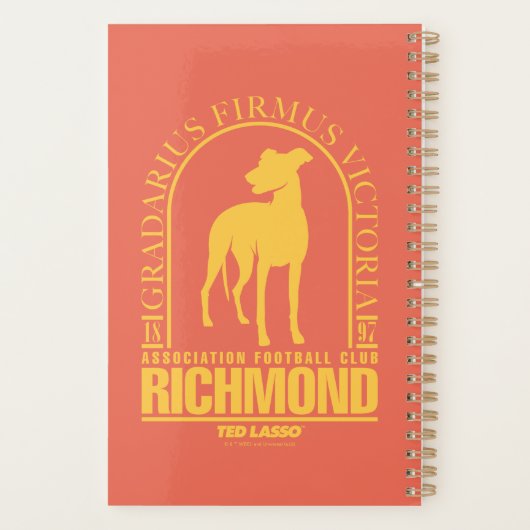 Ted Lasso | AFC Richmond Gold Arched Logo Planner (Achterkant)