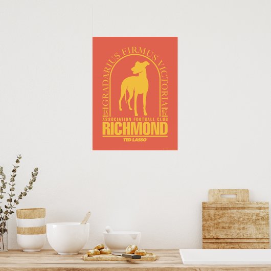 Ted Lasso | AFC Richmond Gold Arched Logo Poster (Keuken)