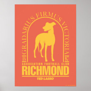Ted Lasso   AFC Richmond Gold Arched Logo Poster