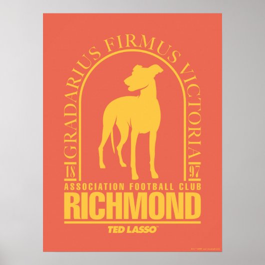 Ted Lasso | AFC Richmond Gold Arched Logo Poster (Voorkant)
