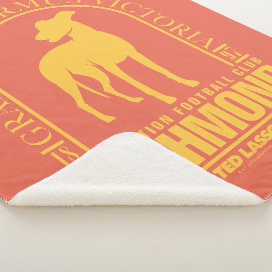 Ted Lasso | AFC Richmond Gold Arched Logo Sherpa Deken (3/4)