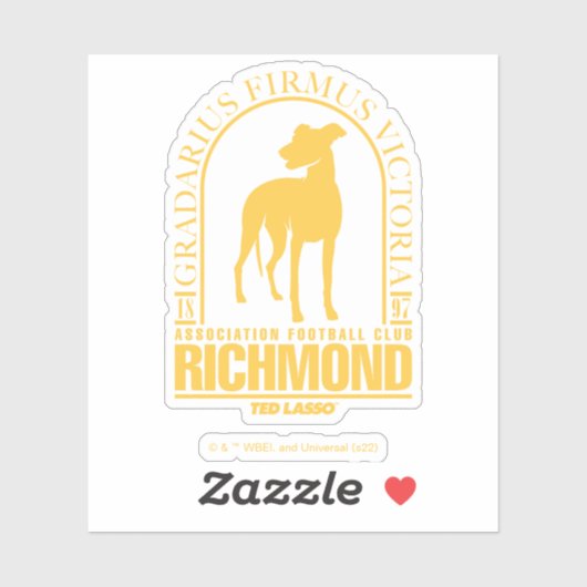 Ted Lasso | AFC Richmond Gold Arched Logo Sticker (Vel)
