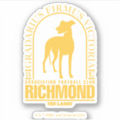 Ted Lasso | AFC Richmond Gold Arched Logo Sticker (Voorkant)