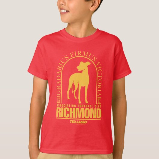 Ted Lasso | AFC Richmond Gold Arched Logo T-shirt (Voorkant)