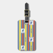 Ted Lasso | AFC Richmond Logo Stripe Pattern Bagagelabel (Voorkant verticaal)