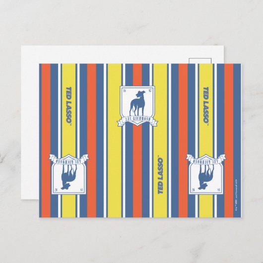 Ted Lasso | AFC Richmond Logo Stripe Pattern Briefkaart (Voorkant / Achterkant)