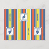 Ted Lasso | AFC Richmond Logo Stripe Pattern Briefkaart (Voorkant)
