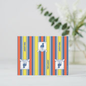 Ted Lasso | AFC Richmond Logo Stripe Pattern Briefkaart (Staand voorkant)