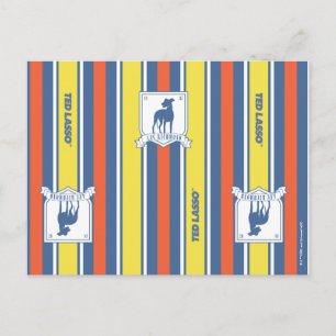 Ted Lasso AFC Richmond Logo Stripe Pattern Briefkaart
